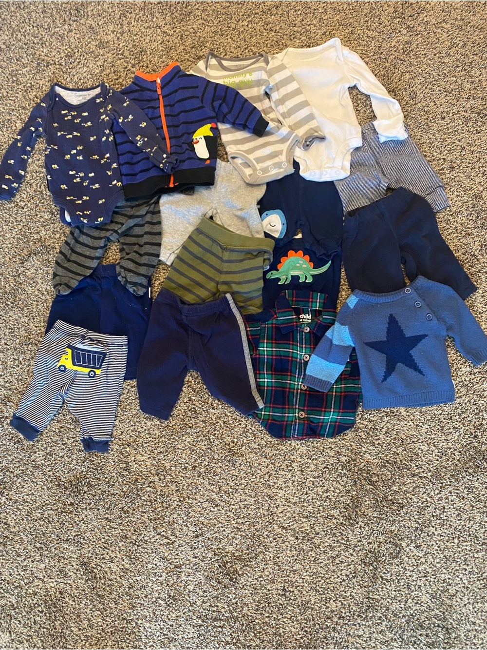 Newborn boy clothes bundle